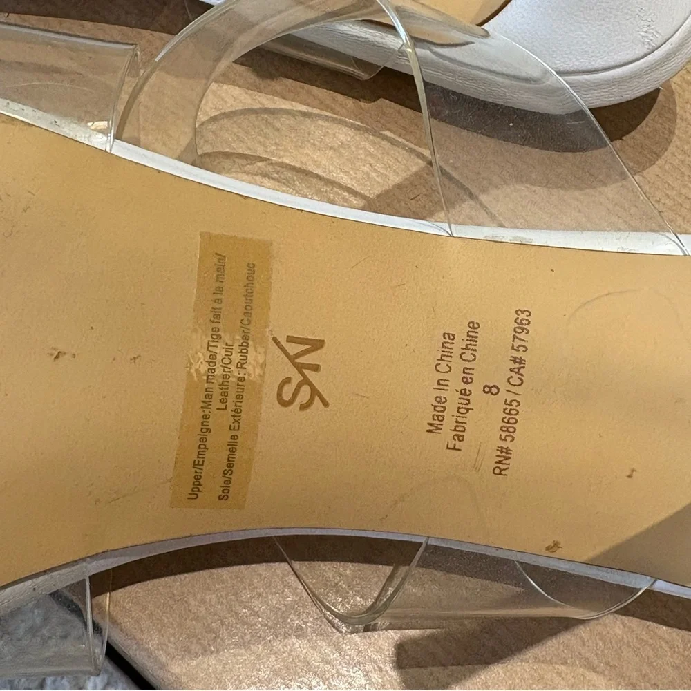 Something Navy Clear Heels - Size 8 - Picture 7 of 9